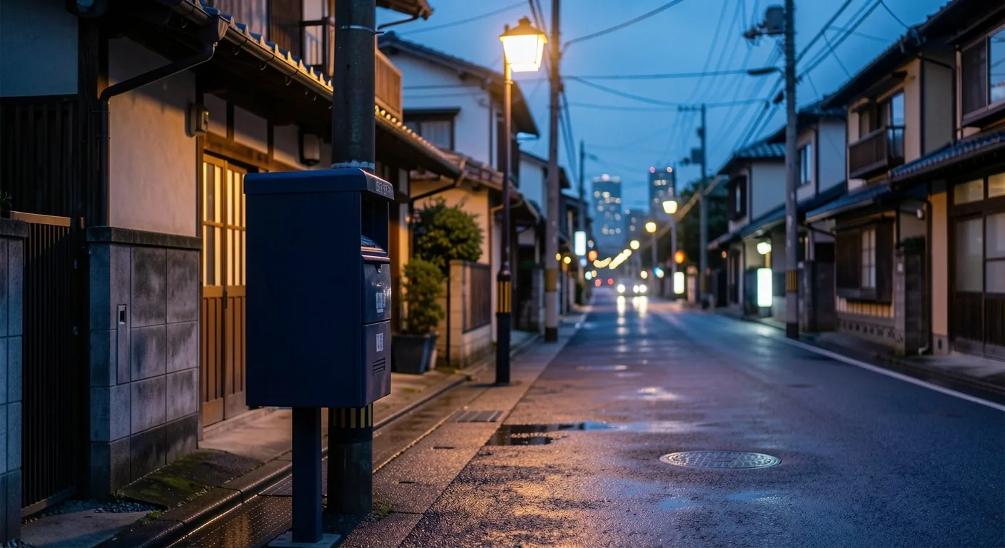 夜の街並みに届くねんきん定期便の封筒版を象徴する夜景